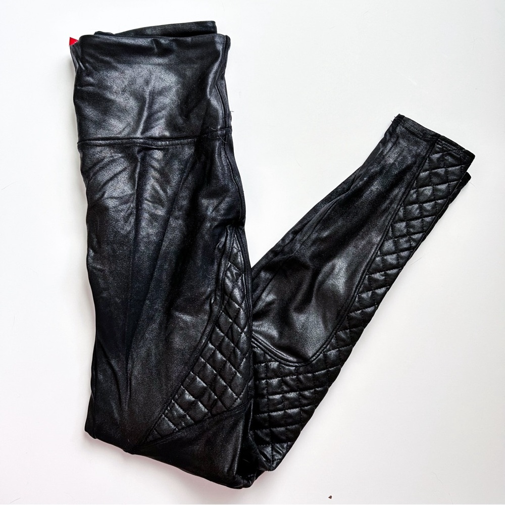 SPANX FAUX LEATHER MOTO LEGGING